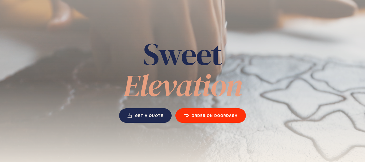 Sweet Elevation Bakery website preview