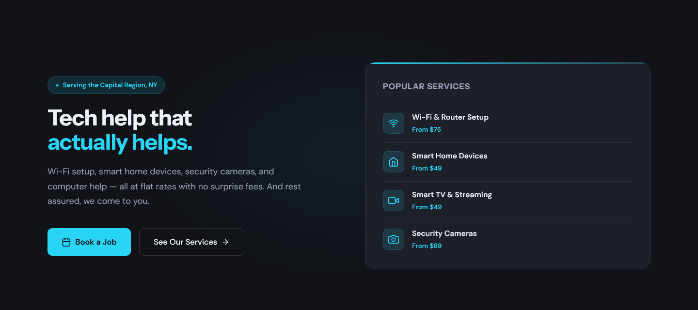 Tekpair website preview
